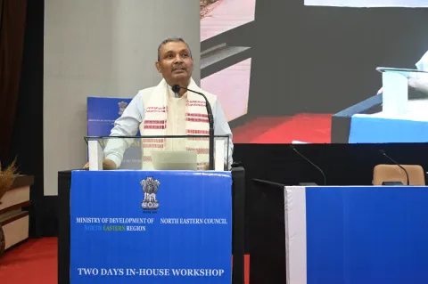 Secretary, MDoNER Sh. Chanchal Kumar during his address in t