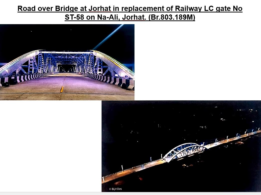 जोरहाट में रेलवे LC गेट के स्थान पर रोड ओवर ब्रिज