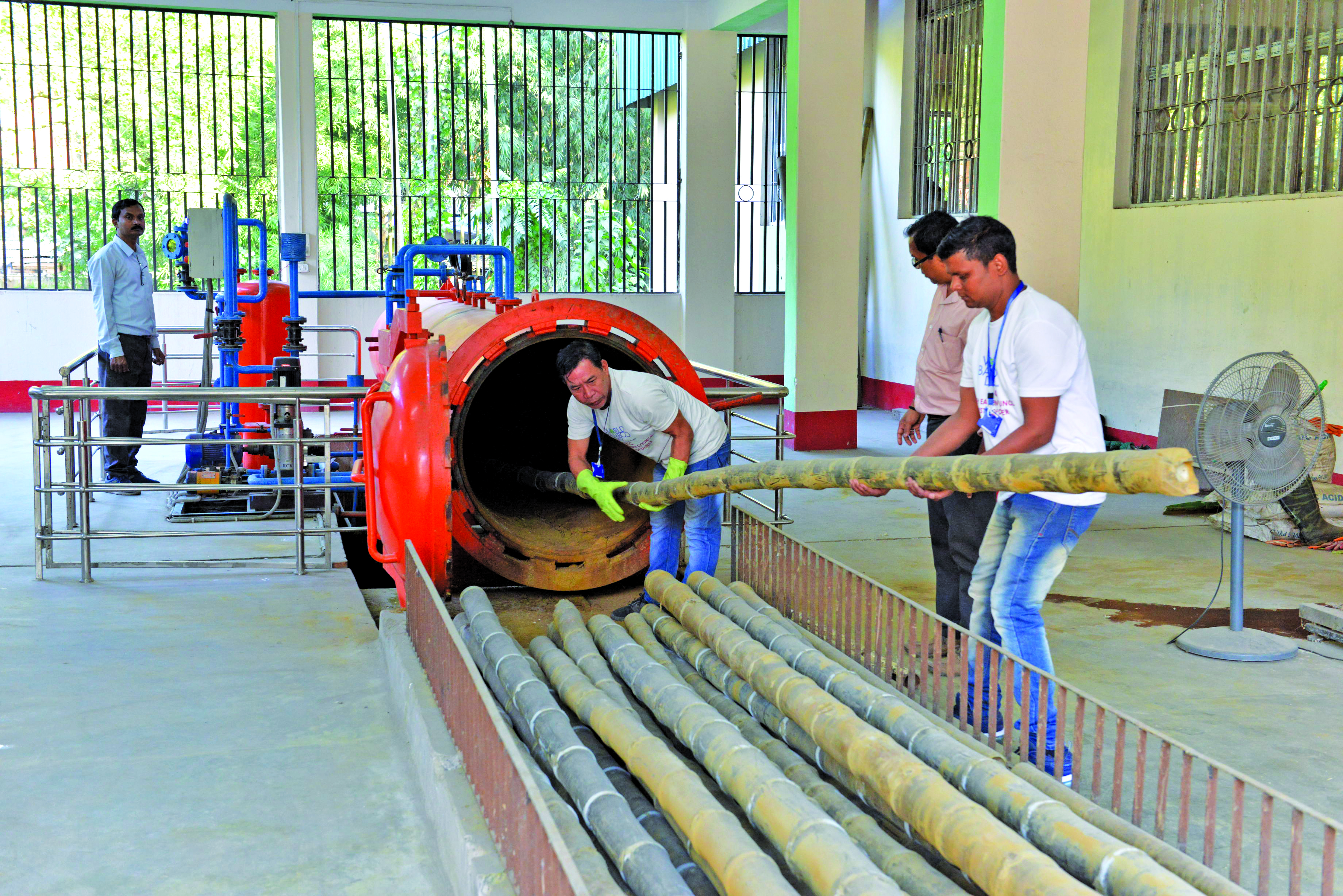 Setting up of Bamboo Vacuum Pressure Impregnation Treatment