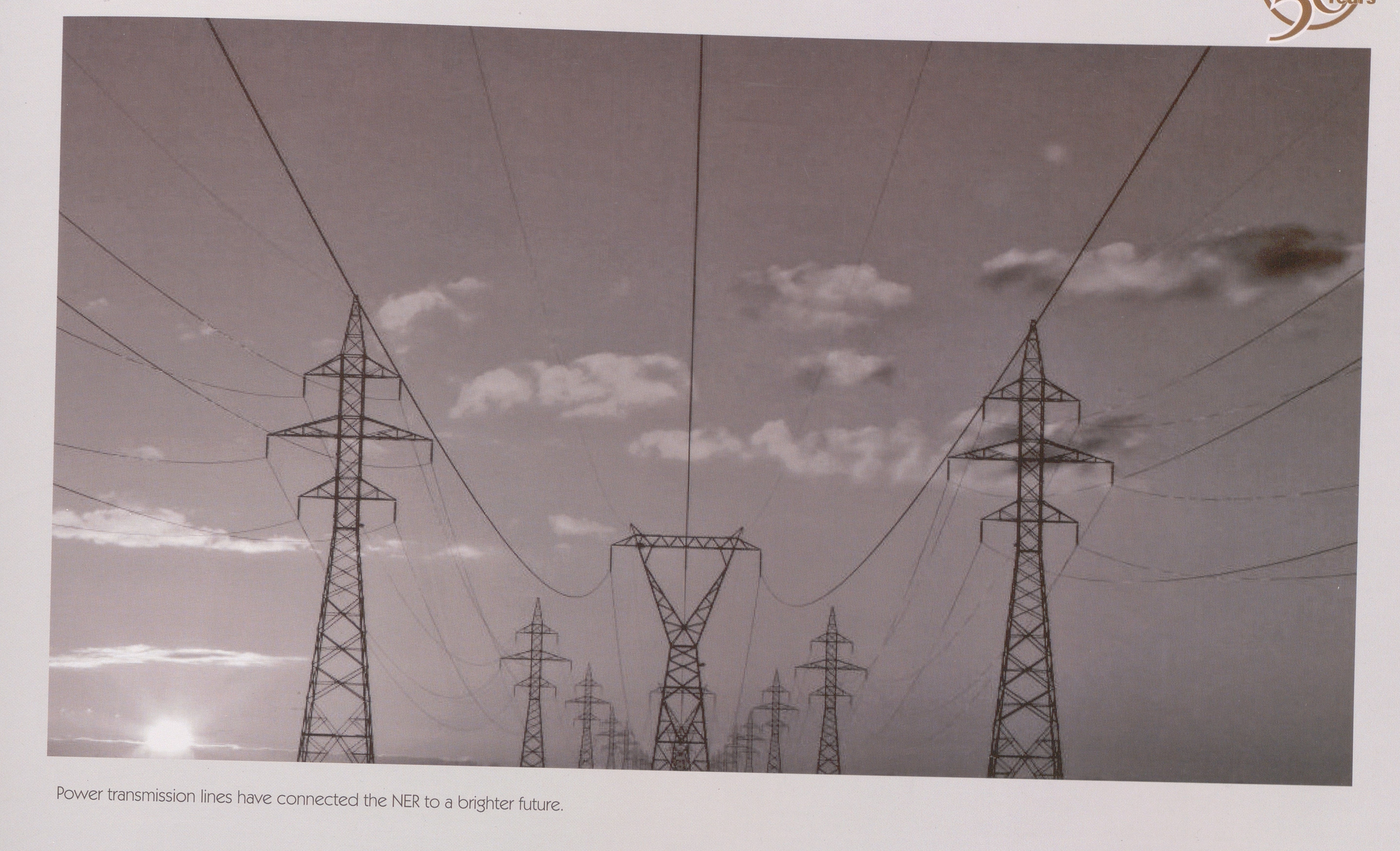 Power transmission lines have connected the NER to a brighte