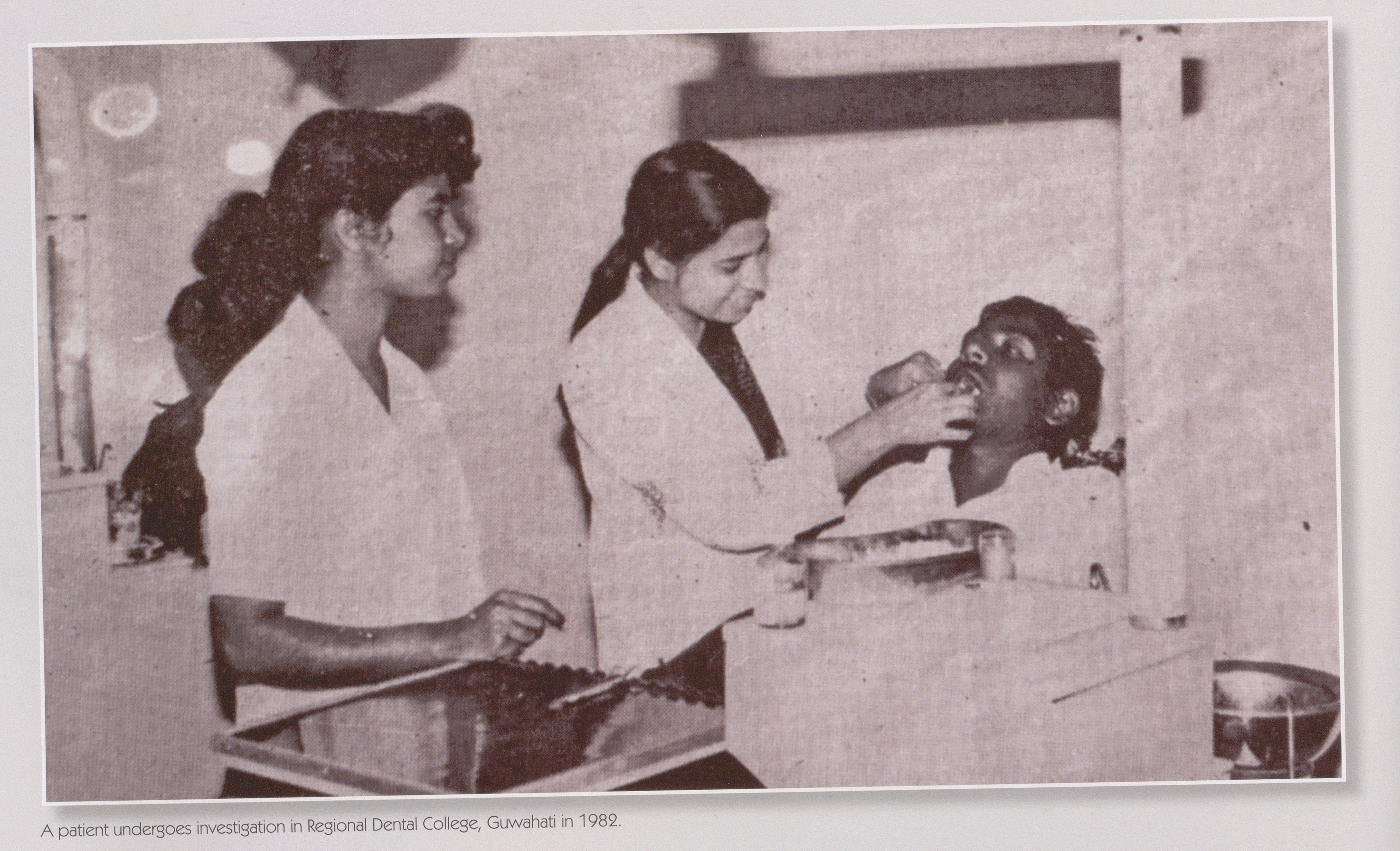 A patient undergoes investigation in Regional Dental College
