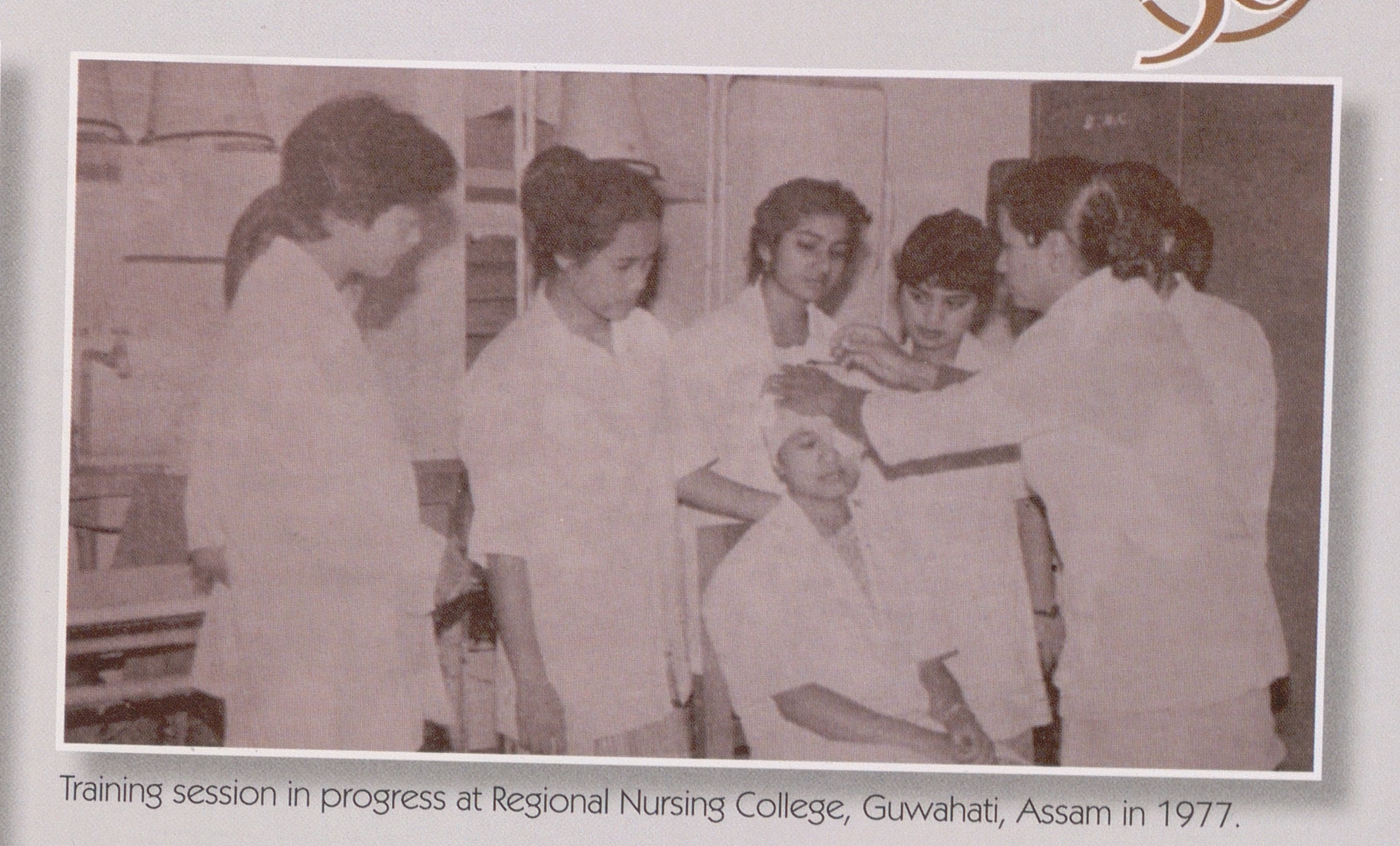 Training session in progress at Regional Nursing College, Gu