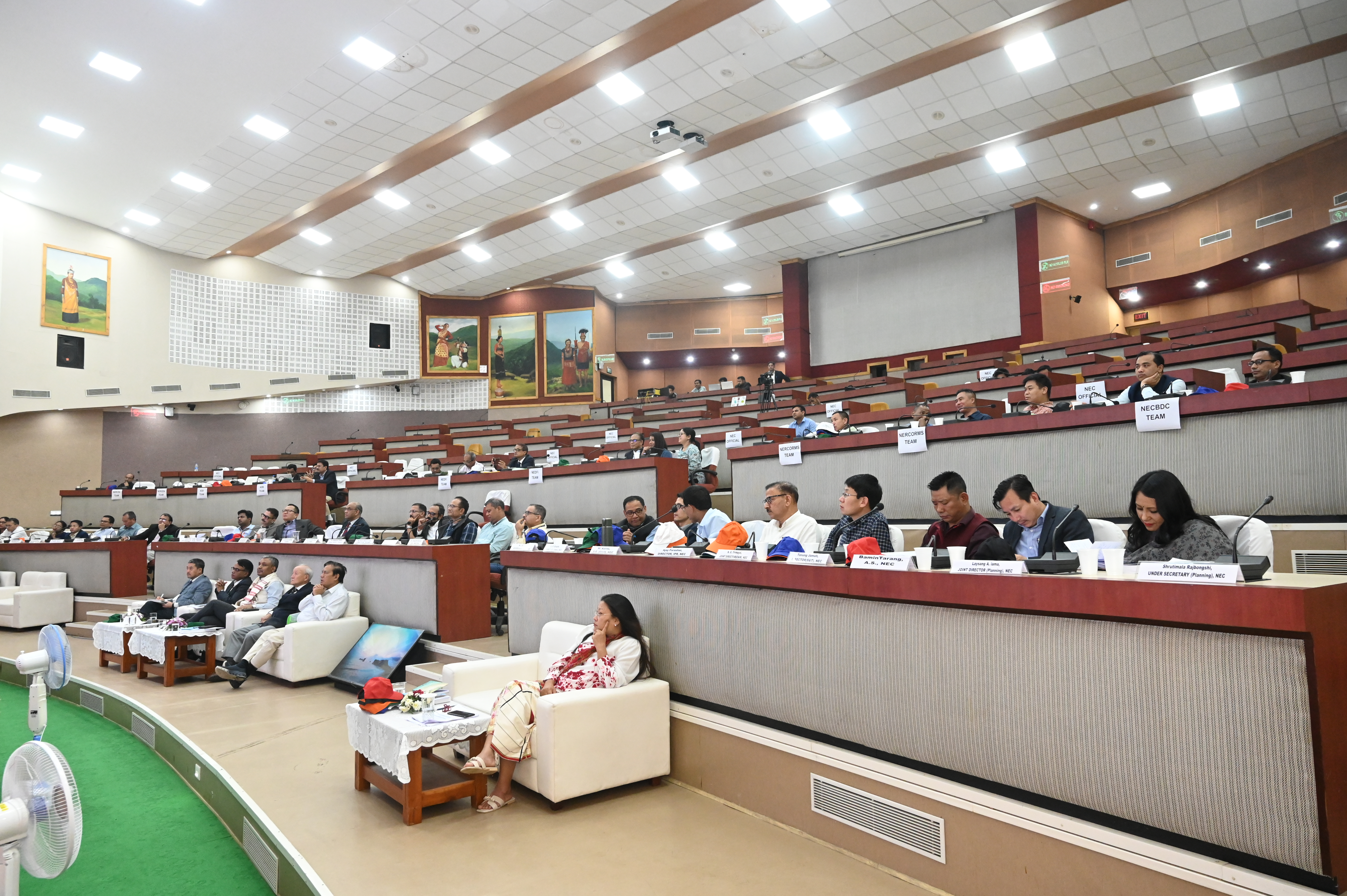 A view of the participants engrossed in the proceedings of N
