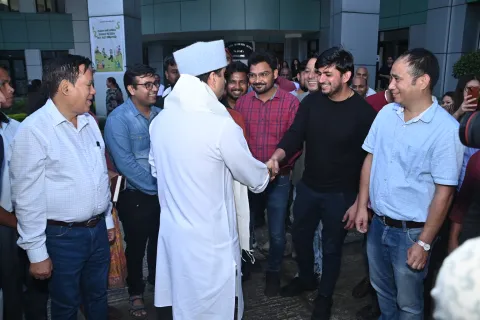 Union Minister, DoNER Sh. Jyotiraditya M. Scindia is interacting with NEC Officials