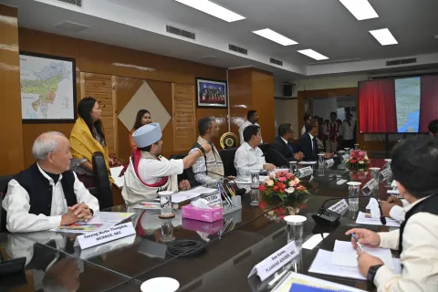 Union Minister, DoNER Sh. Jyotiraditya M. Scindia is unveiling NERACE web portal and app