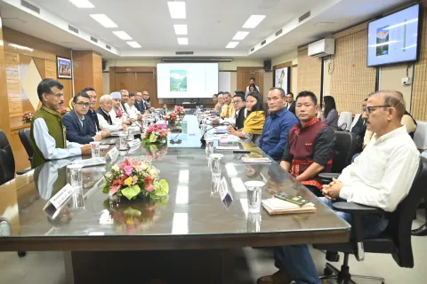 All senior NEC Officers can be seen in the picture along with Union Minister, DoNER Sh. Jyotiraditya M. Scinda