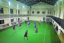 Construction of Multipurpose Sports Complex at Aizawl West J