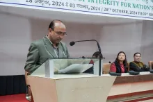 Section Officer, Dr. P.K. Ghosh, providing details of the pr