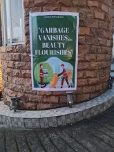 Garbage Vanishes Beauty Flourishes