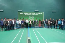 NEC Officers and Staff on the eve of opening ceremony of the