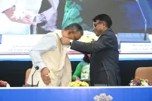 Secretary, MDoNER Sh. Chanchal Kumar is being welcomed by Se
