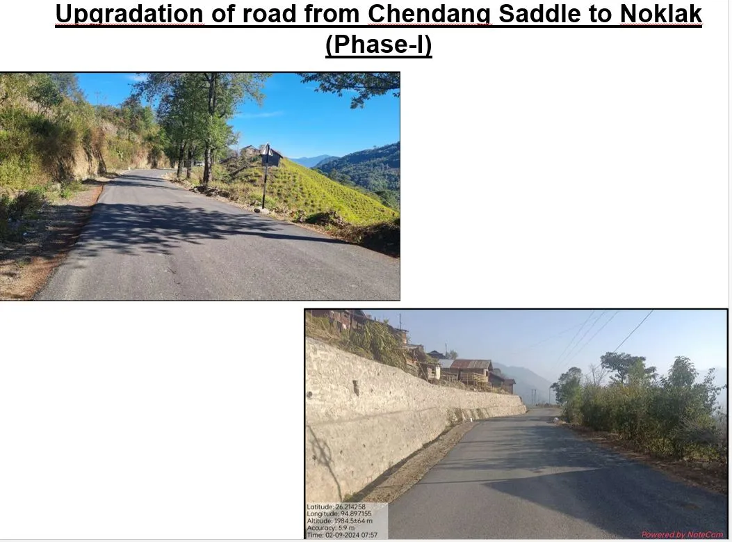 Upgradation of road from Chendang Saddle to Noklak (Phase-I)
