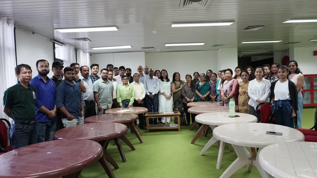 NEC Officer and staff during Hindi Essay